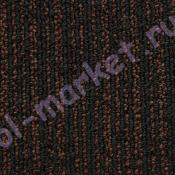 Ковровая плитка Ruscarpettiles Artline черно-коричневая 3919