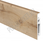 Плинтус из вспененного ПВХ Aberhof Luxe 1587 Дуб Янтарный (70*13*2000мм)