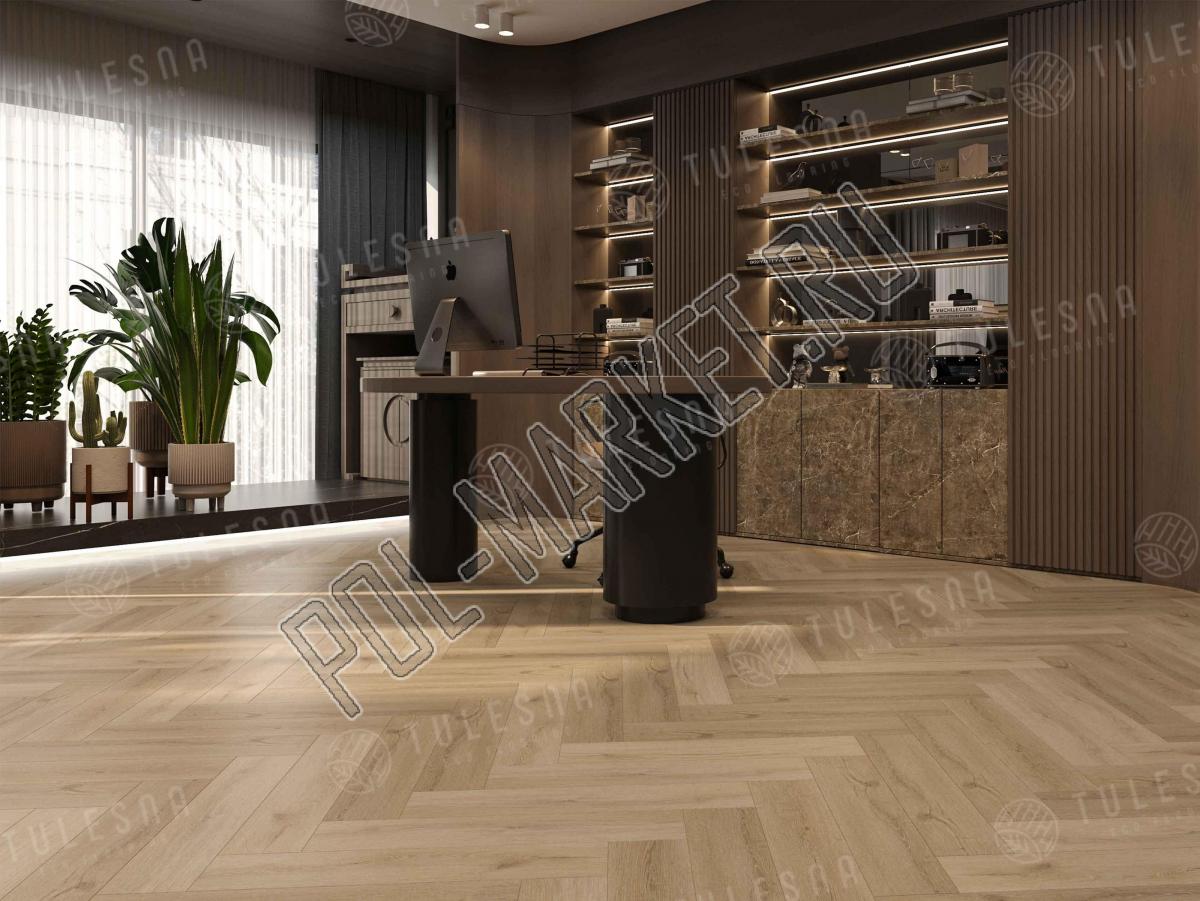 Каменно-полимерная плитка SPC Tulesna Art Parquet 1005-05 Caldo цена в ...