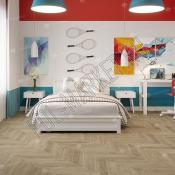 Каменно-полимерная плитка SPC Alpine floor Chevron Alpine ECO 18-2 Дуб Ваниль Селект