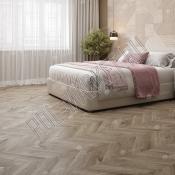 Каменно-полимерная плитка SPC Alpine floor Chevron Alpine ECO 18-3 Дуб Натуральный Отбеленный