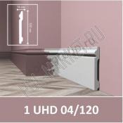 Плинтус полимерный  под покраску Solid 04/120 клеевой (120*14*2400мм)