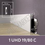 Плинтус полимерный  под покраску Solid 19/80С на клипсы или клей (80*15*2400мм)