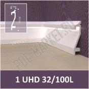 Плинтус полимерный под подсветку Solid 32/100L под подсветку (100*22*2400мм)