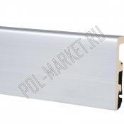 Плинтус композитный Arbiton Integra 02 Алюминий (80*21*2400мм)