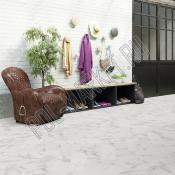 Клеевая ПВХ плитка Invictus  Maximus Herringbone Pure Marble Snowflake