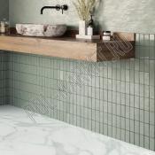 Клеевая ПВХ плитка Invictus Primus Tile XL Pure Marble Snow