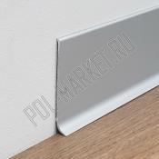 Плинтус алюминиевый ЭлитПрофиль 100 серебро  (100*11*2500мм)