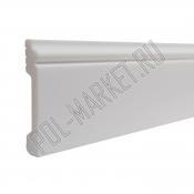 Плинтус дюрополимерный Decor-Dizayn 005-115 Белый  (80*13*2400мм)