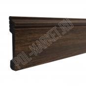Плинтус дюрополимерный Decor-Dizayn 005-73SH Темный орех (80*13*2400мм)