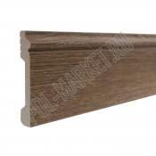 Плинтус дюрополимерный Decor-Dizayn 005-92SH Ясень  (80*13*2400мм)
