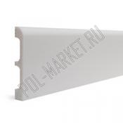 Плинтус дюрополимерный Decor-Dizayn 706-115 Белый  (80*13*2400мм)
