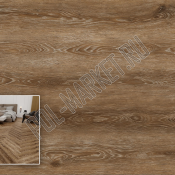 Клеевая LVT (ПВХ) плитка Profield Zigzag JC-6622-1 Дуб Коньяк