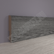 Плинтус МДФ ламинированный Point&Line ПЛ80 4018 Дуб скальный темный (80*16*2400мм)