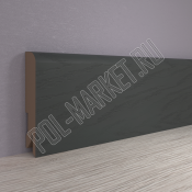 Плинтус МДФ ламинированный Point&Line ПЛ80 4053 Ясень графит (80*16*2400мм)