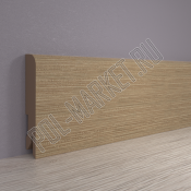 Плинтус МДФ ламинированный Point&Line ПЛ80 4048 Дуб небраска (80*16*2400мм)