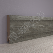 Плинтус МДФ ламинированный Point&Line ПЛ80 4050 Дуб винтаж графит (80*16*2400мм)