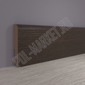Плинтус МДФ ламинированный Point&Line ПЛ100 4009 Дуб турин темный (100*16*2400мм)