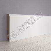 Плинтус МДФ ламинированный Point&Line ПЛ100 4016 Белый снег софт (100*16*2400мм)