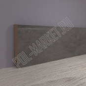Плинтус МДФ ламинированный Point&Line ПЛ100 4064 Бетон лофт графит (100*16*2400мм)