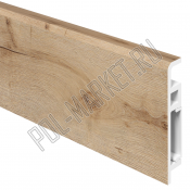 Плинтус из вспененного ПВХ Aberhof Luxe 1587 Дуб Янтарный (70*13*2000мм)
