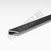 Микроплинтус Bonkeel Prof плоский Черный (6.1*16*2700мм)