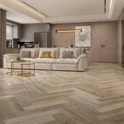 Клеевая ПВХ плитка CronaFloor Herringbone LVT Дуб Лилль 007