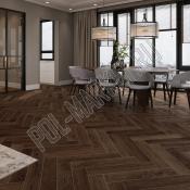 Клеевая ПВХ плитка CronaFloor Herringbone LVT Дуб Тулуза 001