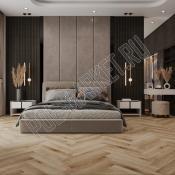 Клеевая ПВХ плитка CronaFloor Herringbone Дуб Монпелье 004