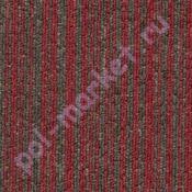 Ковровая плитка Ruscarpettiles Stripe коричнево-красная 155